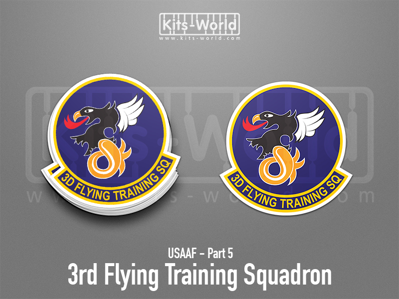 Kitsworld SAV Sticker - USAAF - 3rd Flying Training Squadron W:99mm x H:100mm 
